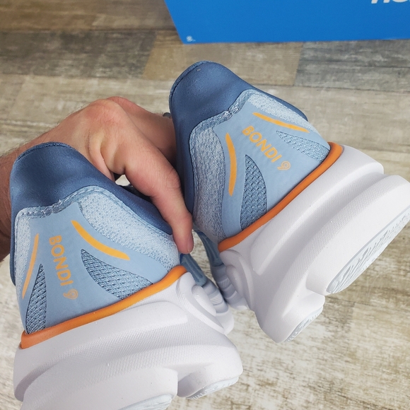 Hoka One One Bondi 9 Mens Shoes Drizzle Running Athletic Sneakers - Picture 4 of 9